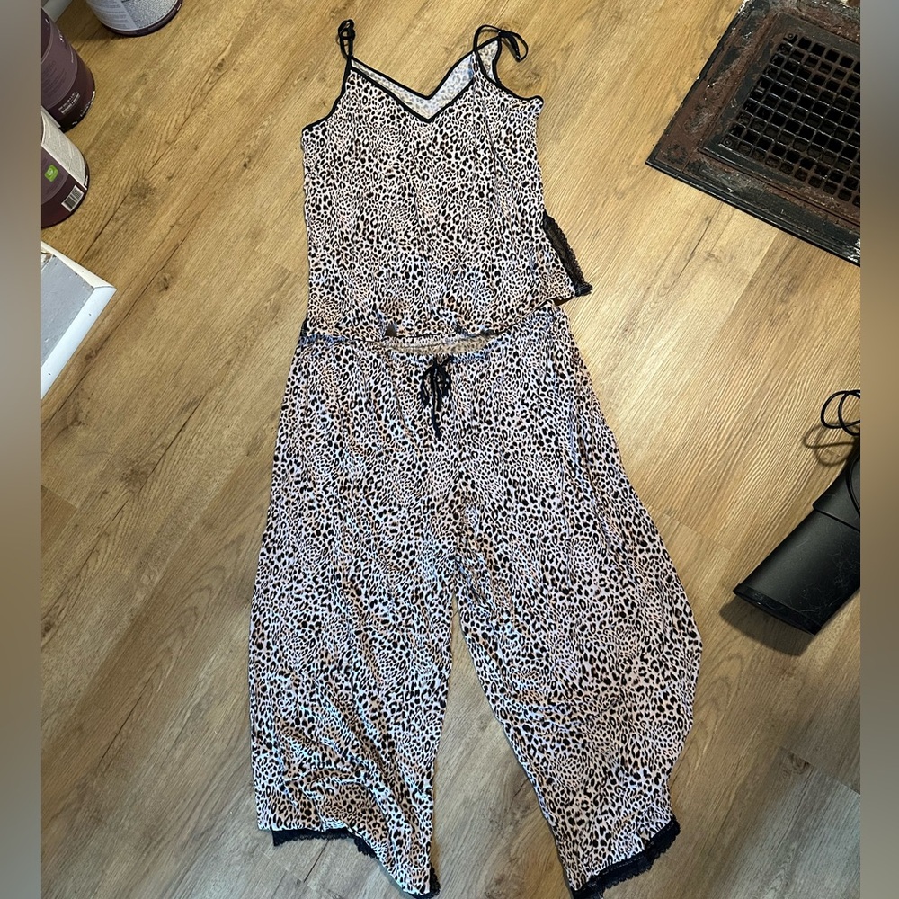 Leopard Print Pajama Set